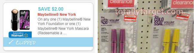 New $2/1 Maybelline Coupon Target Clearance Alert TotallyTarget com