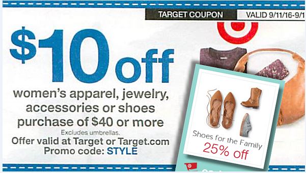 target promo code shoes