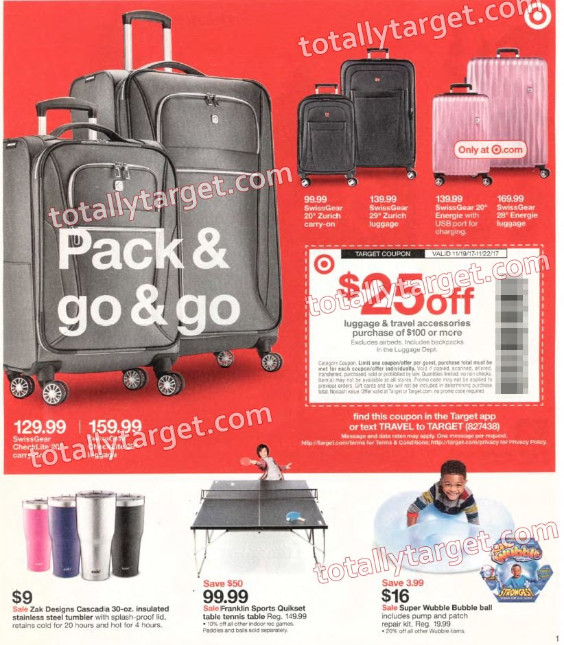 target luggage coupon