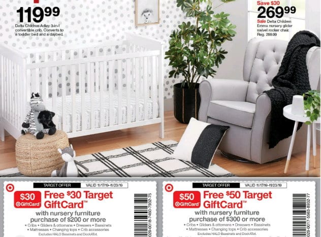 target nursery furniture sale