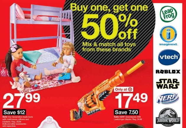 target deals toys