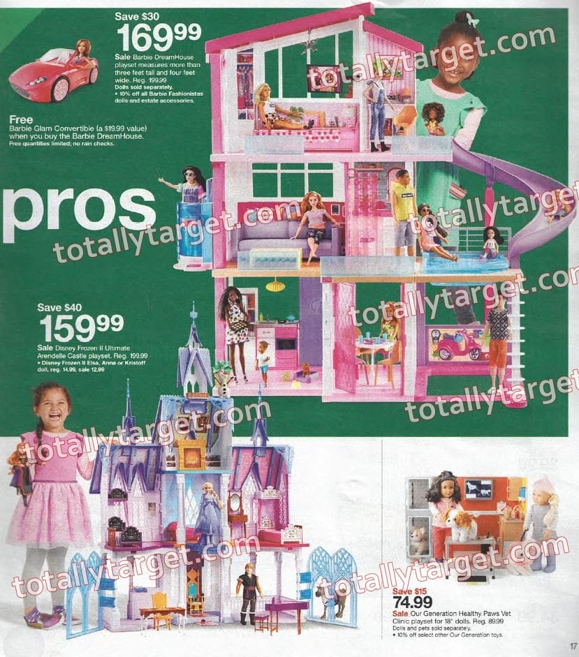target barbie dream house with free convertible