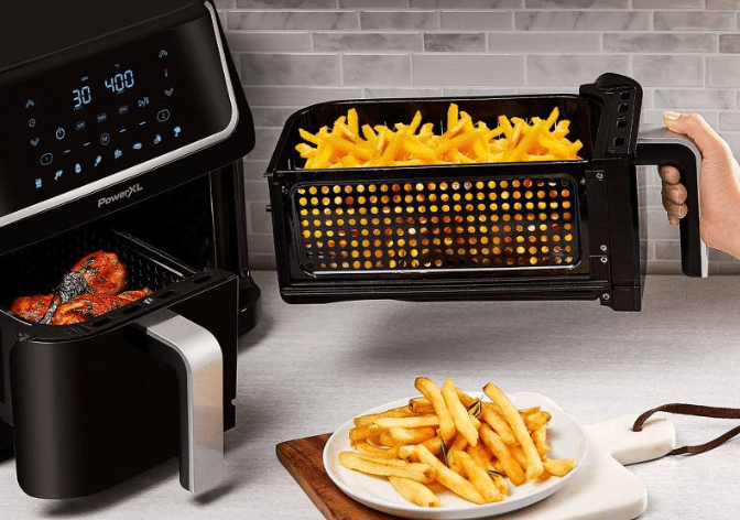 A Double Duty Air Fryer: PowerXL 10qt Dual Basket Air Fryer, 16 Products  You Can Snag on Sale Right Now — All From Target