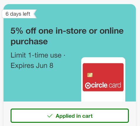Target Circle Exclusive coupon offer