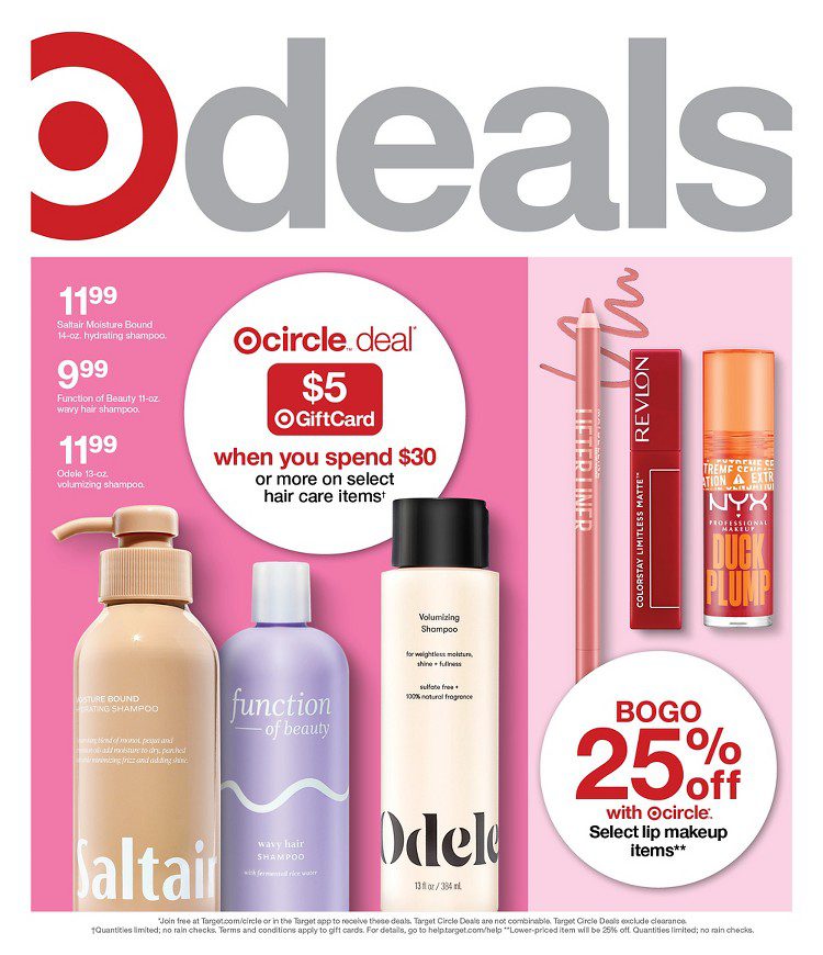 Page 1 of the Target Weekly Ad 7/28/24