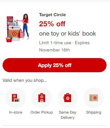 Target toy coupon text online